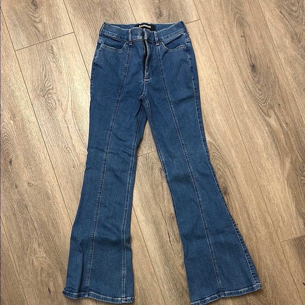 Women's Blue Flared Jeans